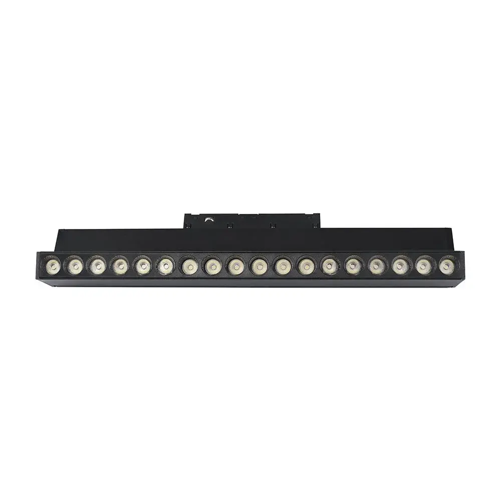 18W 48V ADJUSTABLE MAGNETIC SPOT LIGHT ALUMINUM 4000K BLACK BODY