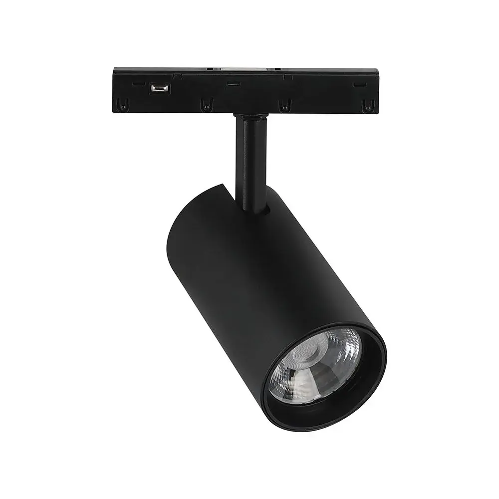 12W 48V MAGNETIC TRACK LIGHT ALUMINUM 4000K BLACK BODY