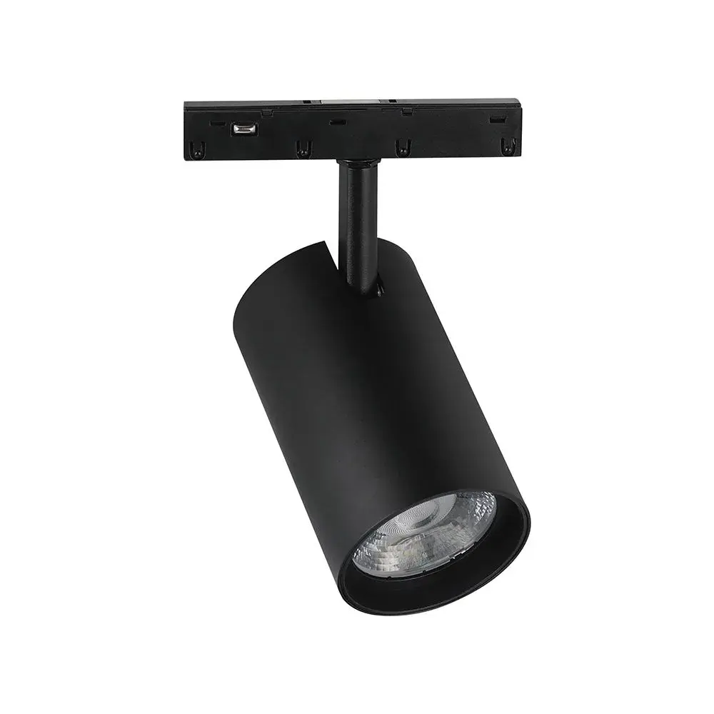 20W 48V MAGNETIC TRACK LIGHT ALUMINUM 6400K BLACK BODY
