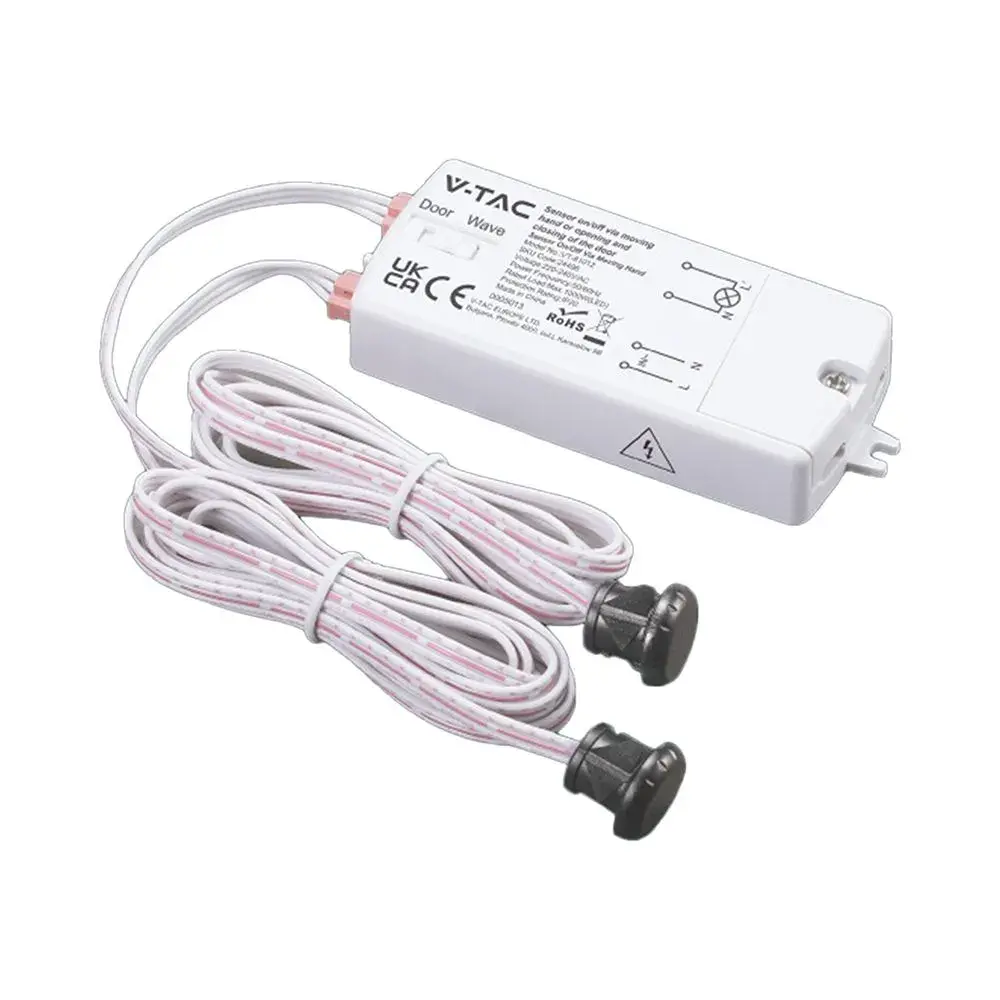 2IN1 DOUBLE HEAD IR SENSOR ON/OFF VIA OPENING AND CLOSING DOOR OR MOVING HAND (MAX:1000W LED)