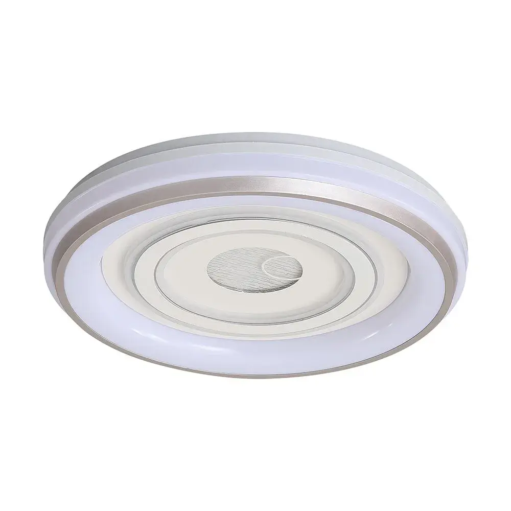 Lampadario LED 60W Rotondo Decorativo con Telecomando RF Bianco CCT Dimmerabile