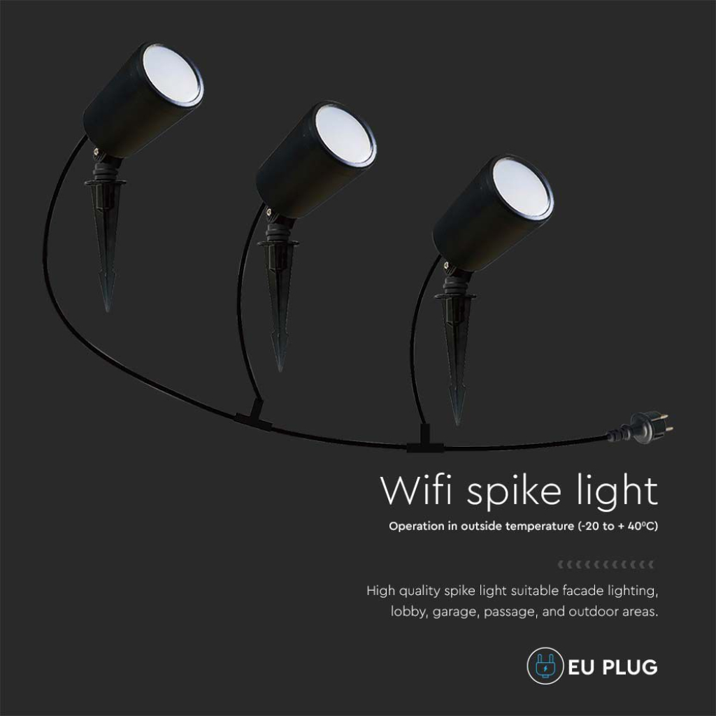 LED Spike 3*7W RGB Black Body IP65