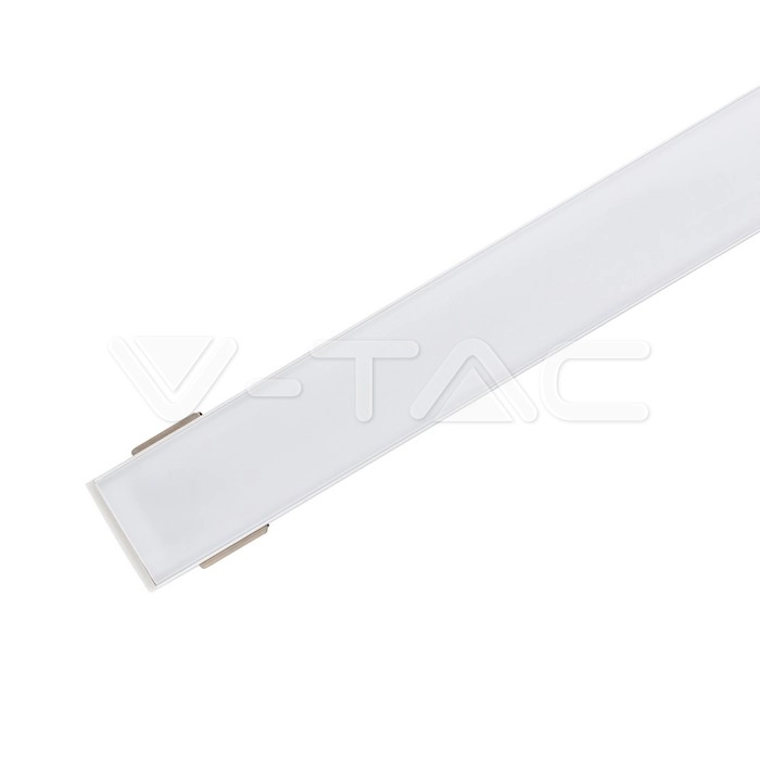 LED Strip Mounting Kit with Diffuser Aluminum 2000*30*20mm Milky