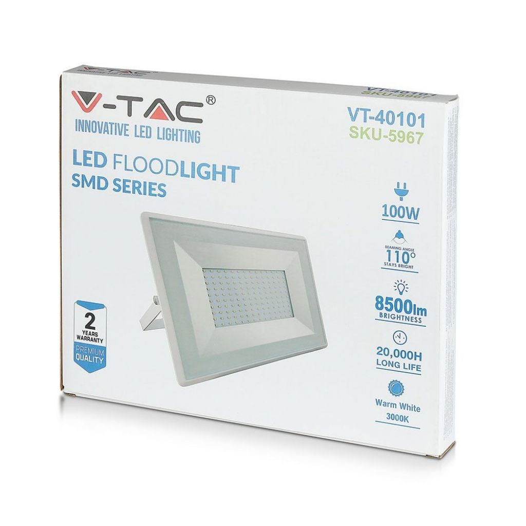 V-TAC VT-49101 E-SERIES FARO LED SMD 100W ULTRA SOTTILE DA - Foto 9