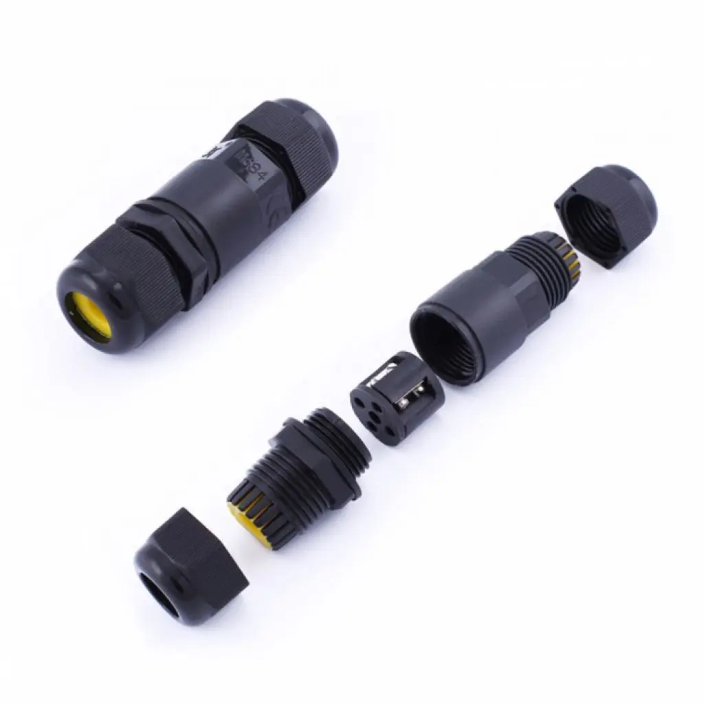 Waterproof Black Terminal Block 5 9mm IP68