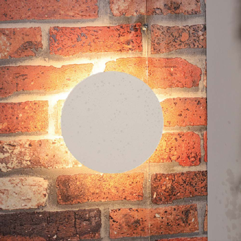 12W LED Dome Light Round White Frame 4000K