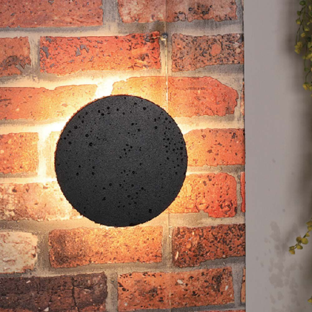 12W LED Dome Light Round Black Frame 4000K