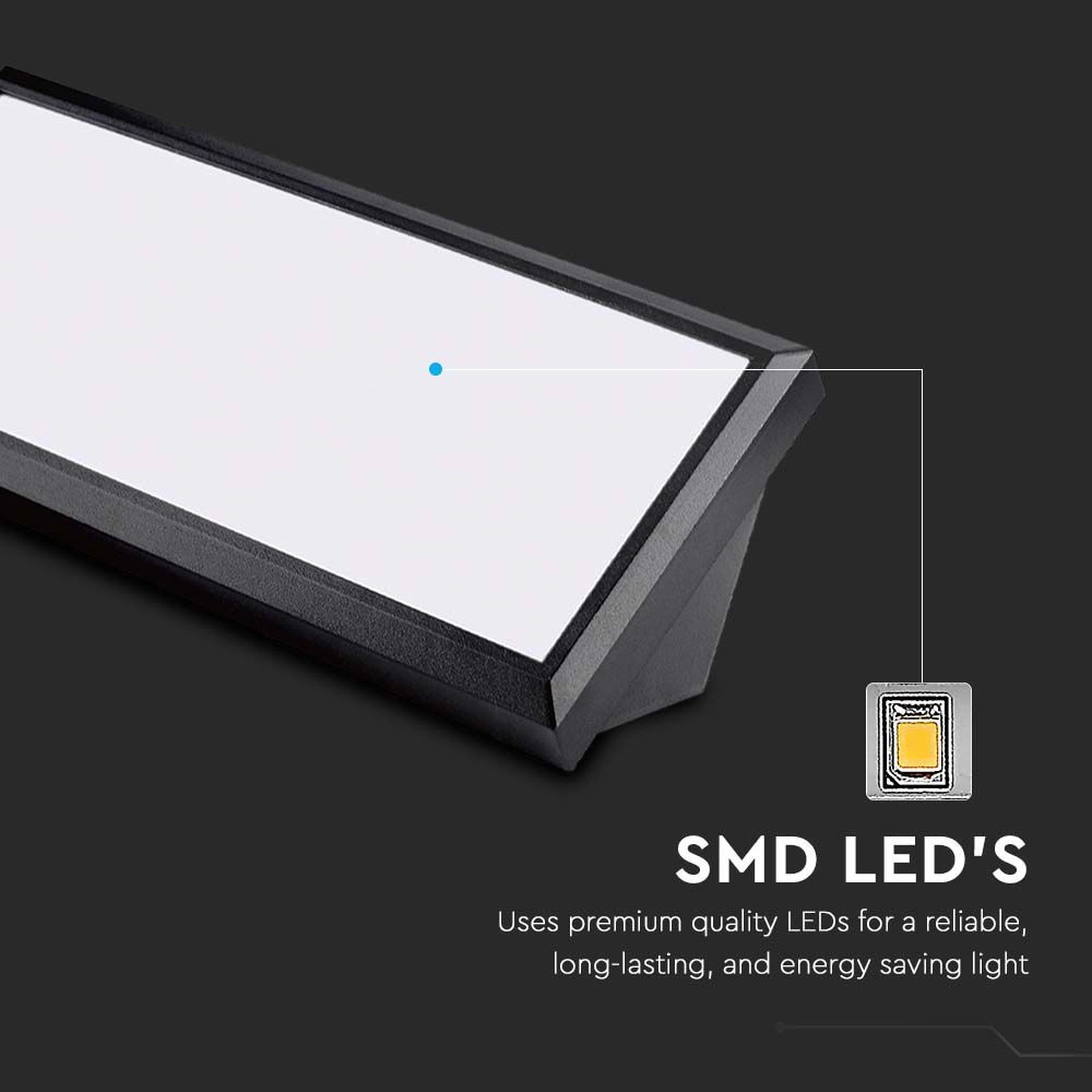 12W LED Landscape Outdoor Soft Light Medium 4000K Black Body IP65