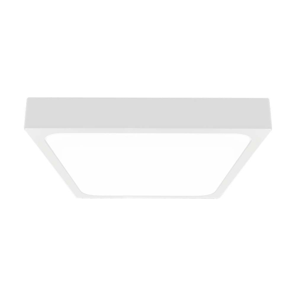 18W LED Dome Light 3000K Square,White Frame IP44