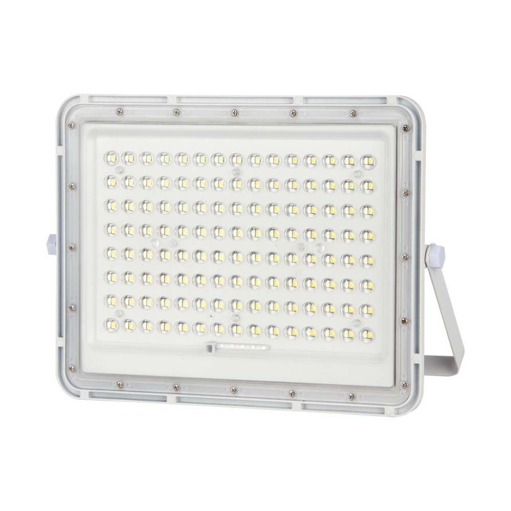 20W LED Solar Floodlight 4000K Replaceable Battery 3m Wire White Body