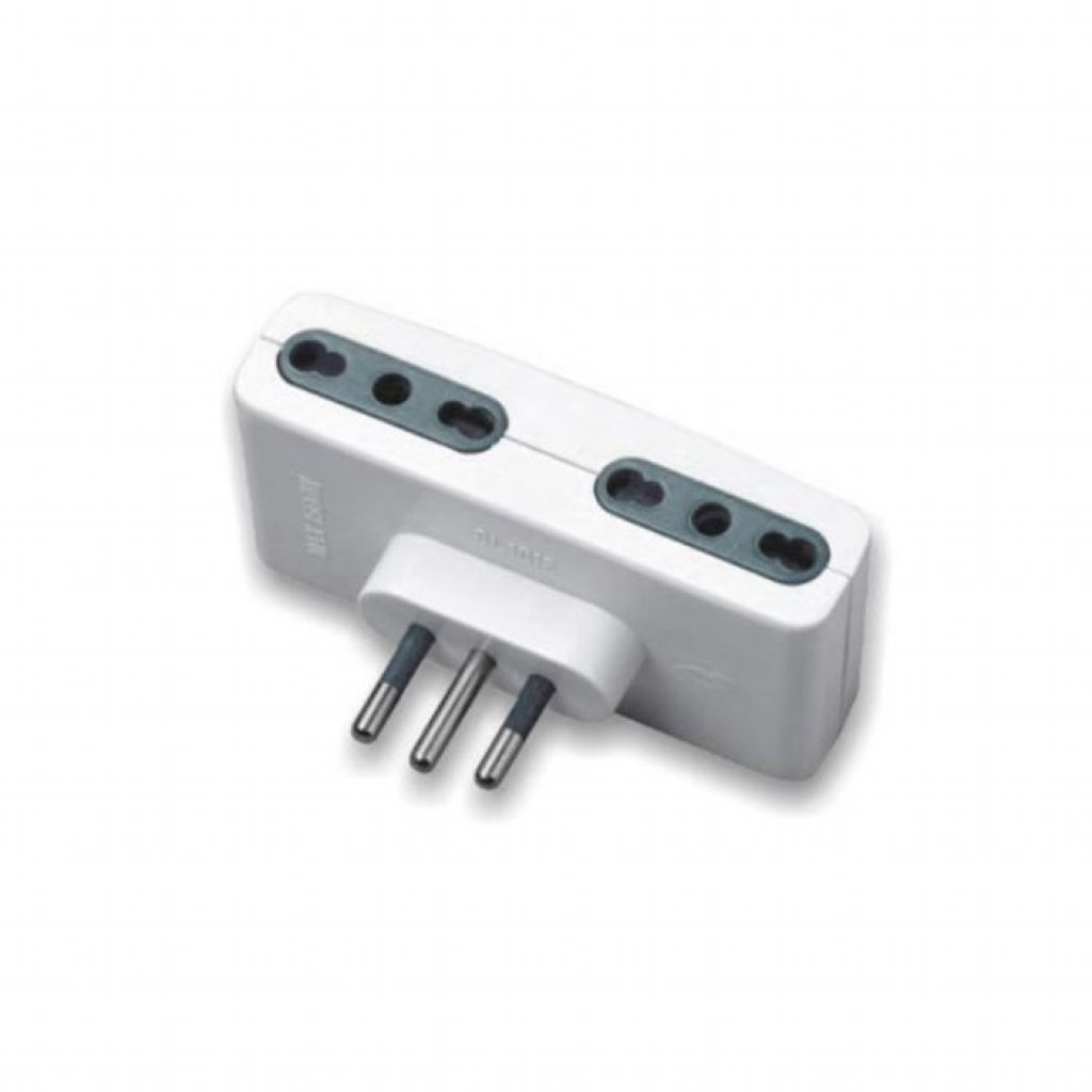 Adattatore Spina 16A 4 Prese 10/16A Bipasso Max:1500W
