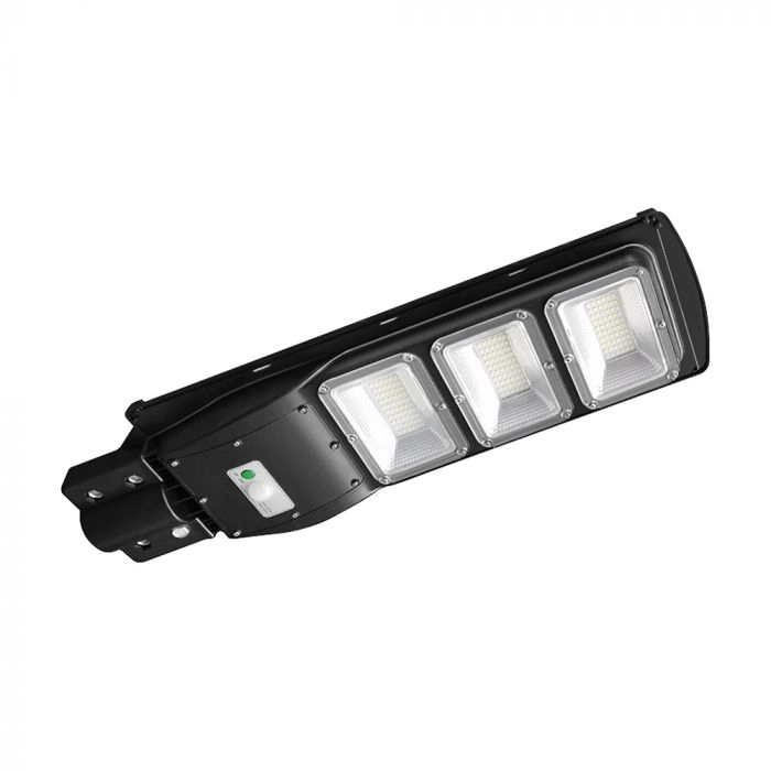 12W LED Plastic Solar Street Light 6000K Black Body