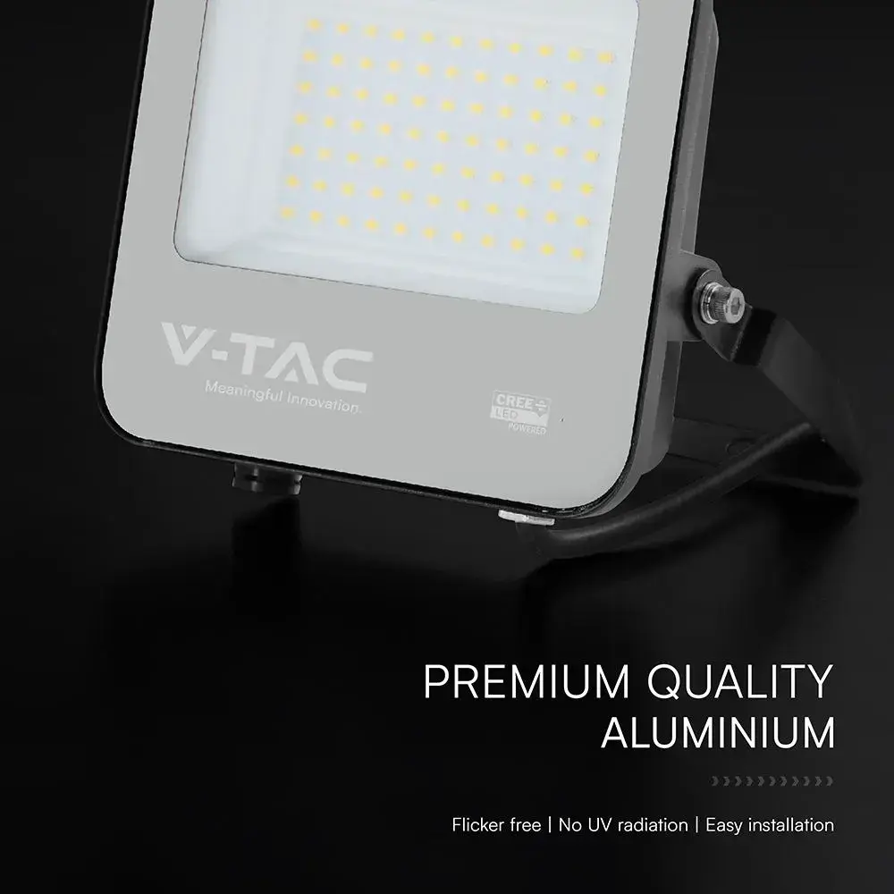 50W LED FLOODLIGHT WITH CREE CHIP CCT:4000K BLACK BODY GREY GLASS 6YRS WARRANTY 185LM/W