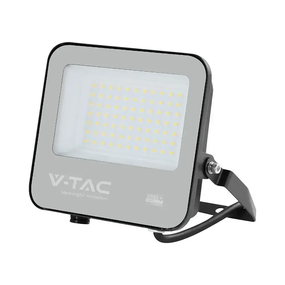 50W LED FLOODLIGHT WITH CREE CHIP CCT:4000K BLACK BODY GREY GLASS 6YRS WARRANTY 185LM/W
