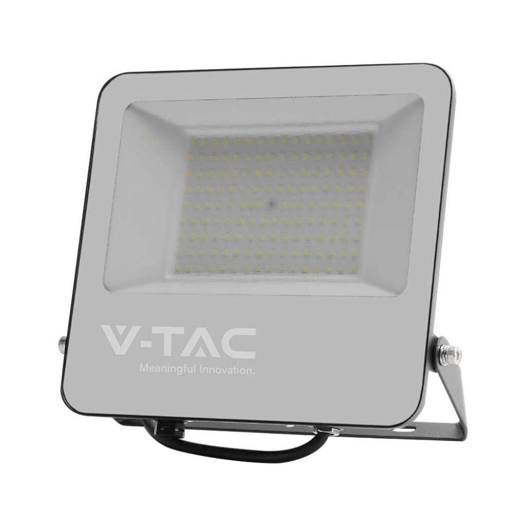 V-TAC PRO Faro LED 100W 185LM/W Colore Nero 4000K IP65