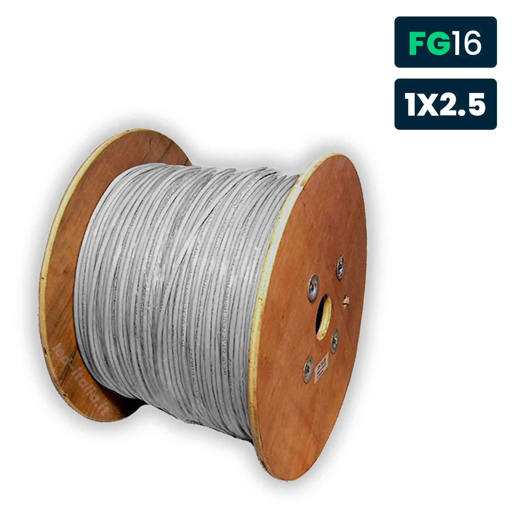 Cavo Unipolare FG16R16 0,6/1kV 2.5mm² Grigio