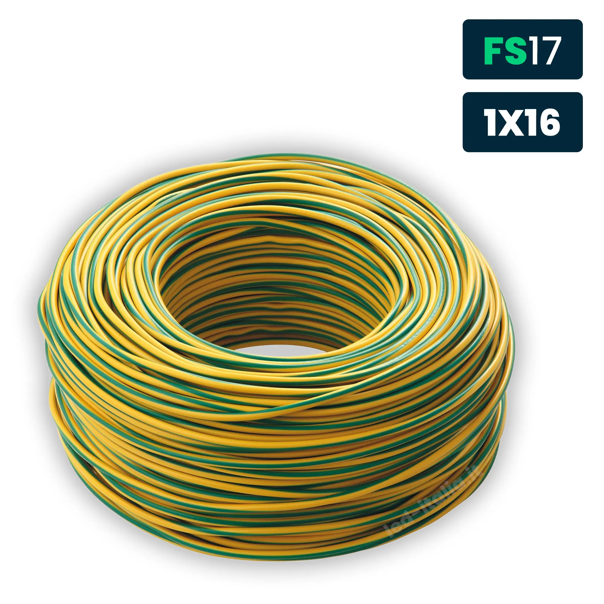 Cavo Unipolare FS17 450/750V 16mm² Giallo/Verde