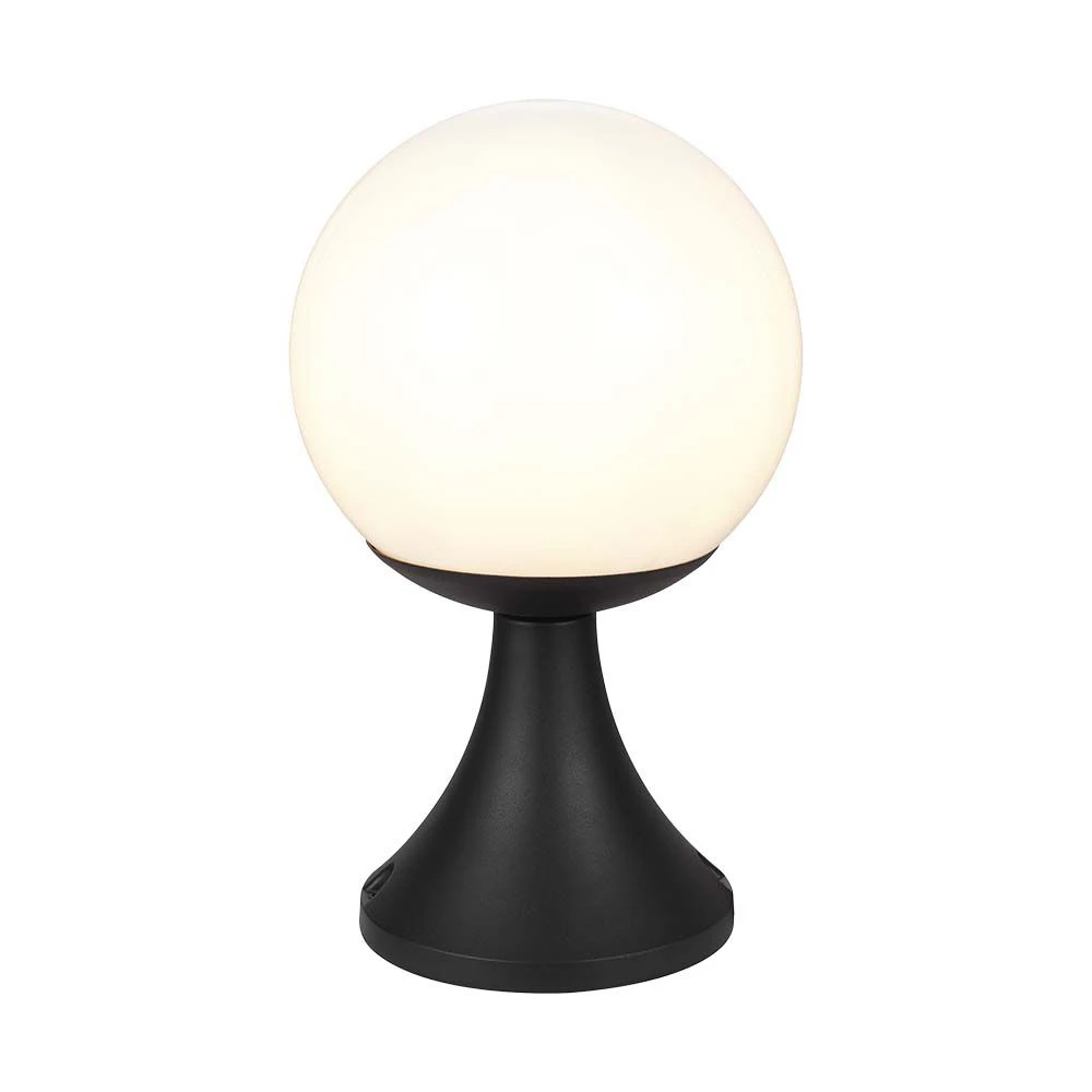 Stand Lamp 1*E27 Matt Black Opal Plastic C Ball