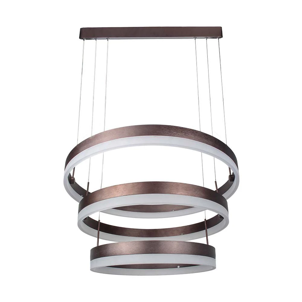 86W Soft Light Chandelier Dimmable Coffee 3000K