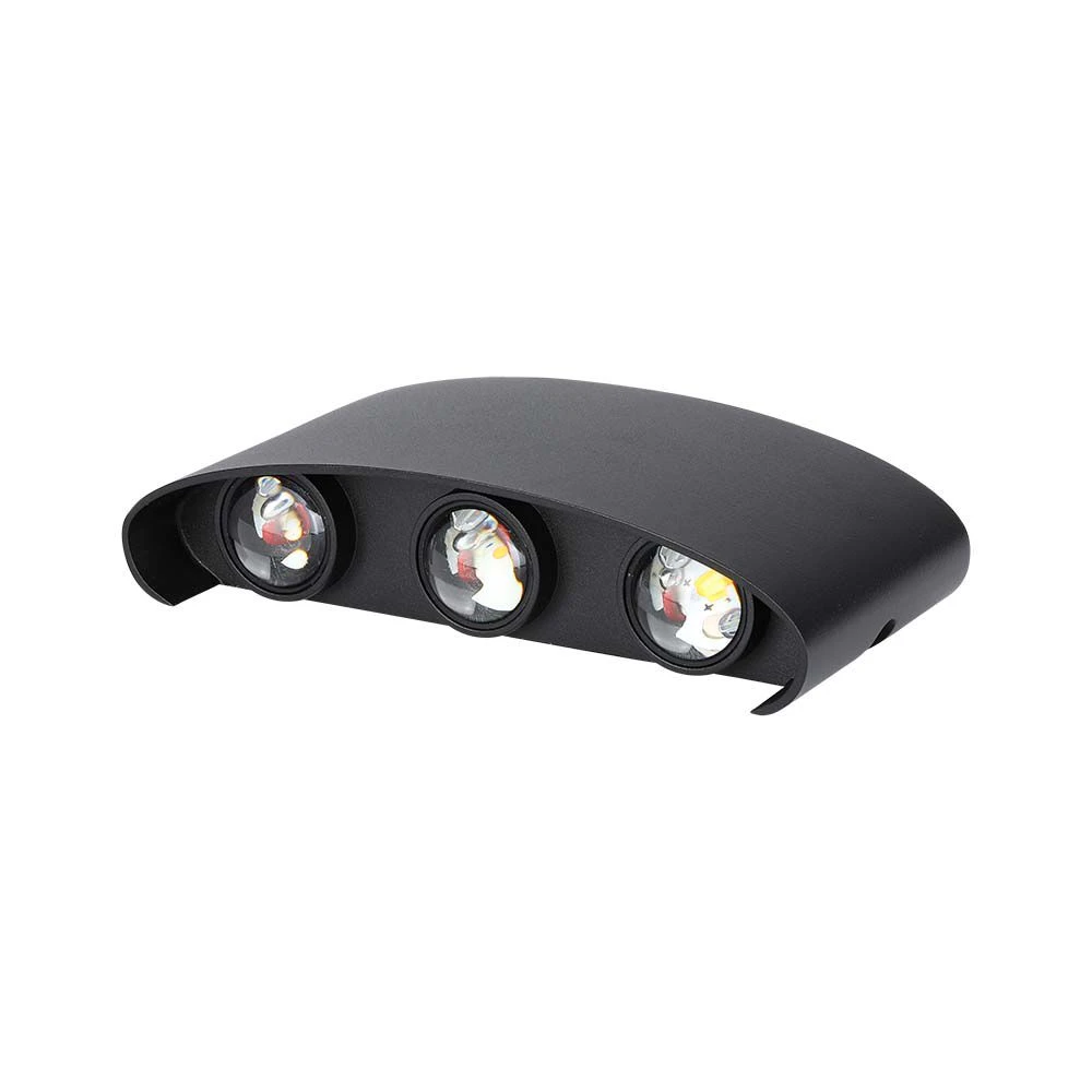 5W LED Wall Light Sand Black IP65 4000K