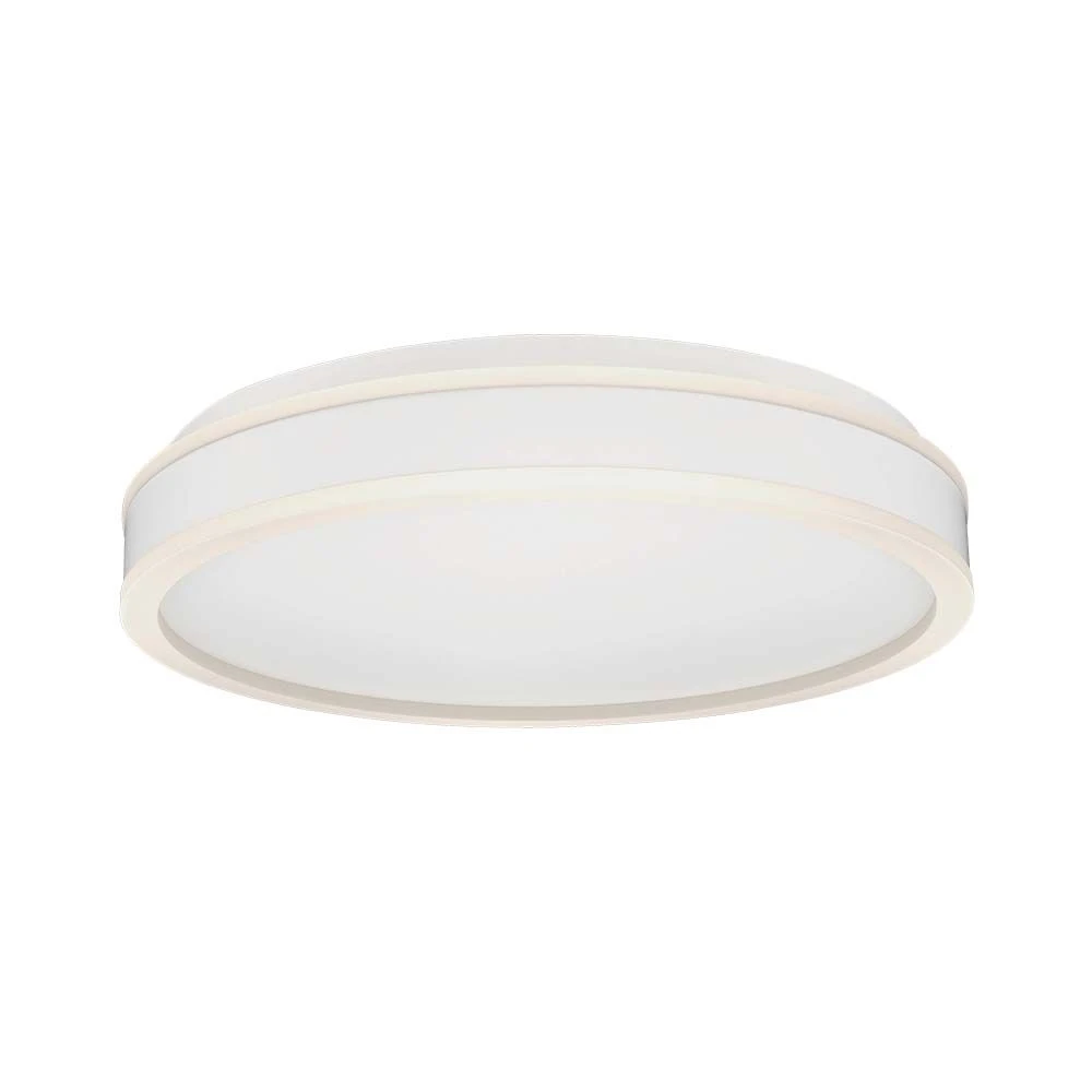 38W LED Designer Light Round White Finish 4000K